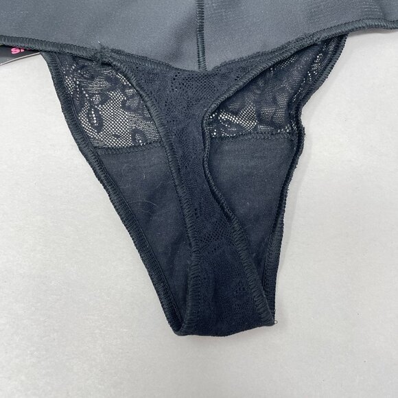 Maidenform Shaping Thong Firm Womens Size Small Black Lave - Picture 7 of 8